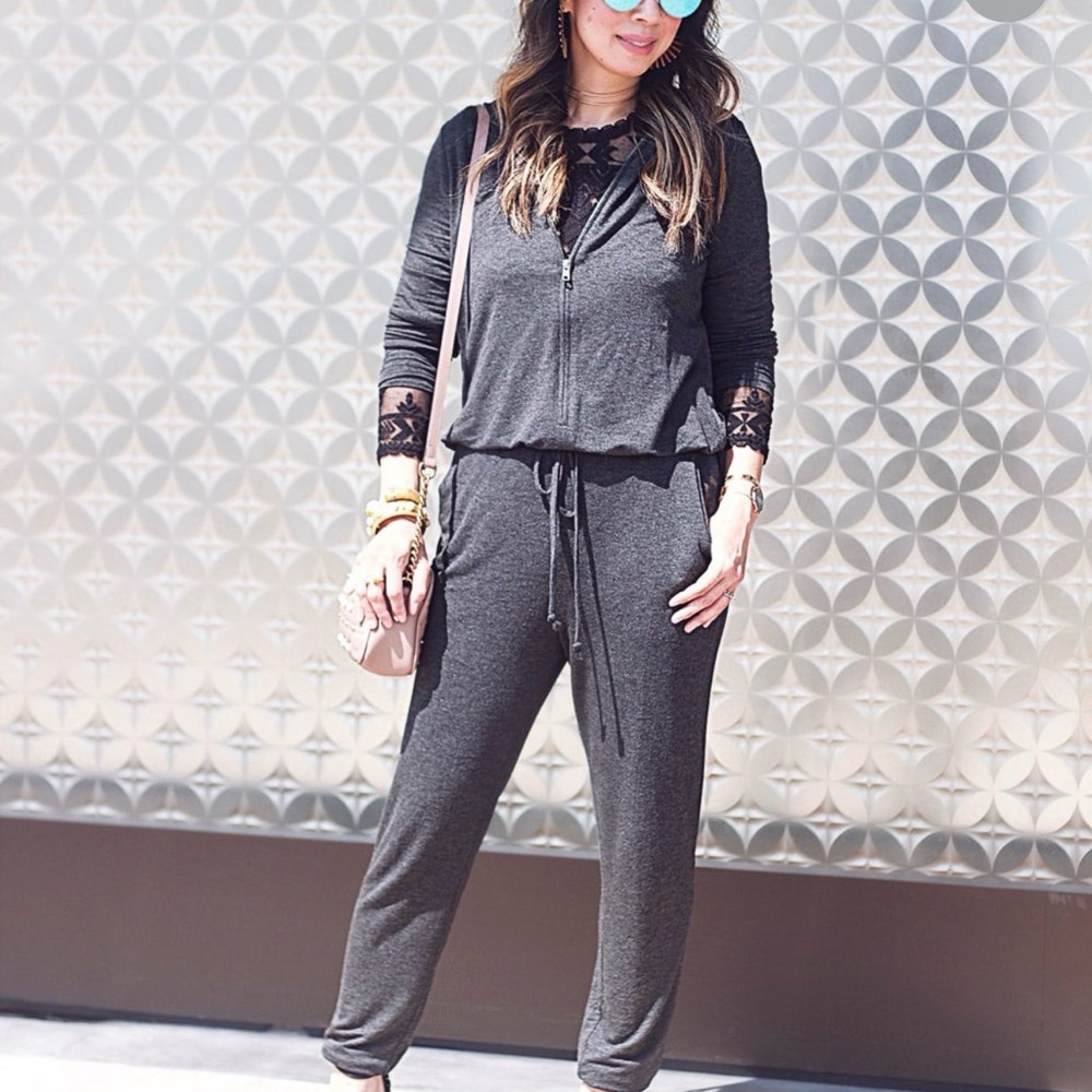 CAbi Style 3515- Medium Charcoal Jumpsuit - Picture 4 of 14